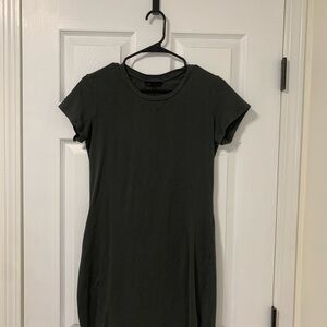 No Boundaries Forest Grey Tee-Dress